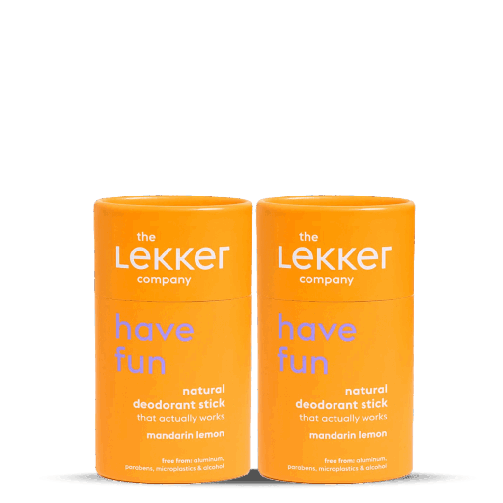 The Lekker Company deo stick - Have Fun duopack natuurlijke deodorant met citrus koop je bij Het Groenhuis