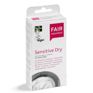 FAIR SQUARED Sensitive Dry Vegan Condooms – 10 stuks | Het Groenhuis